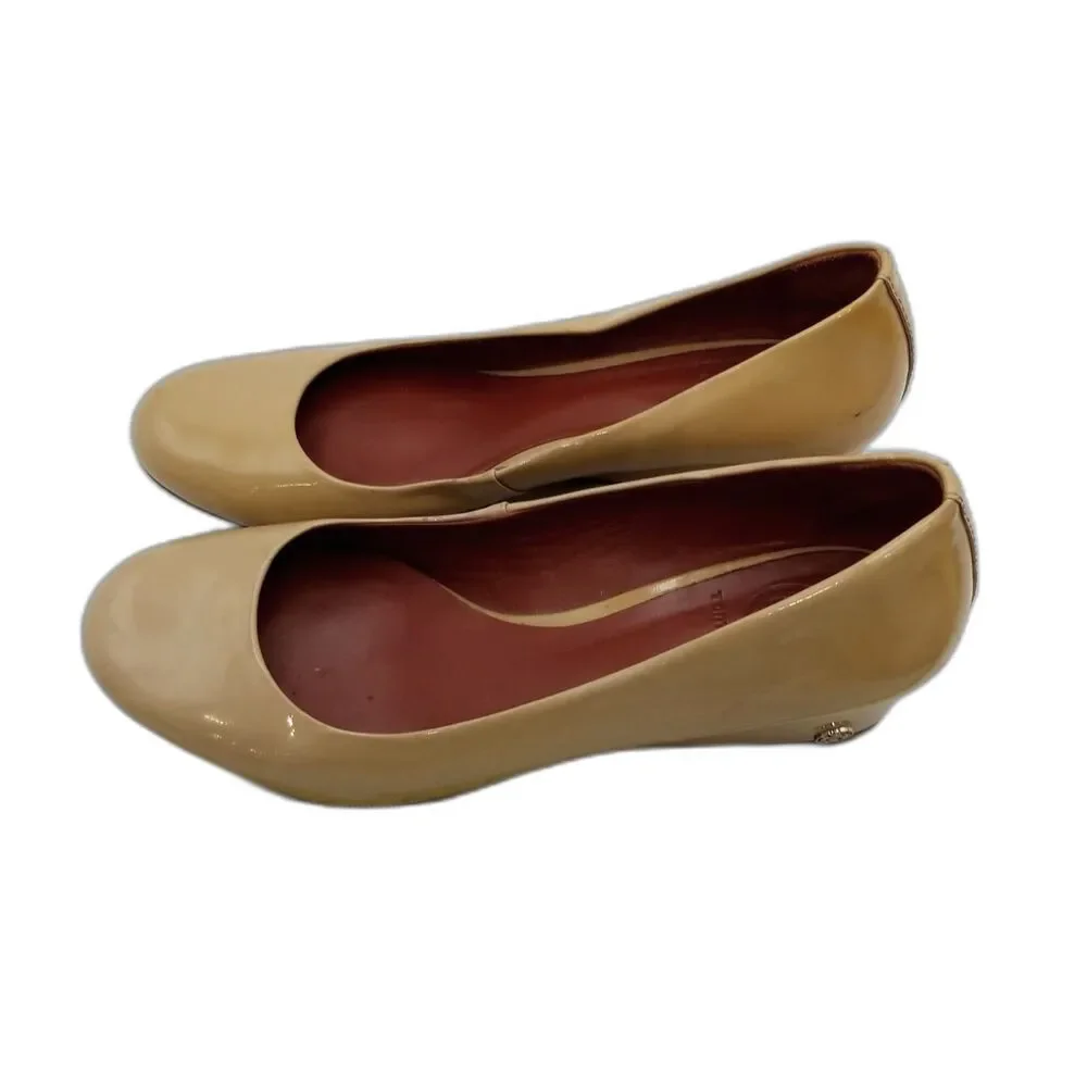 Tory Burch Patent Leather Wedges - Size 8.5